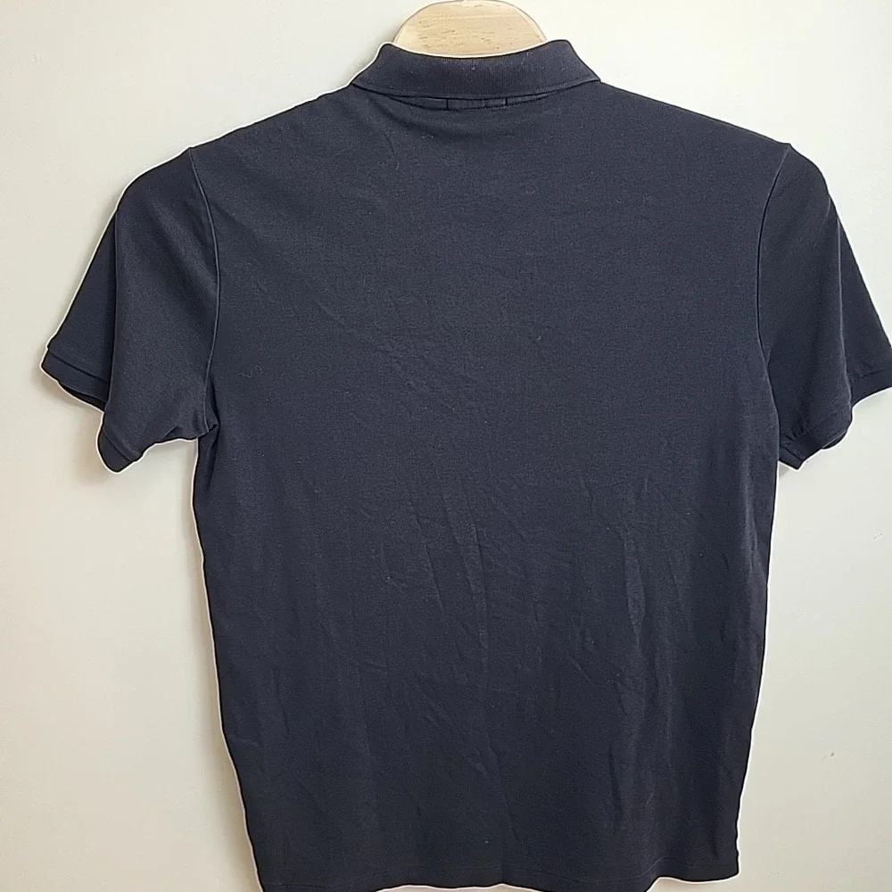 Polo Ralph Lauren Men's Large Polo Shirt Black With‎ White Horse Soft Cotton
